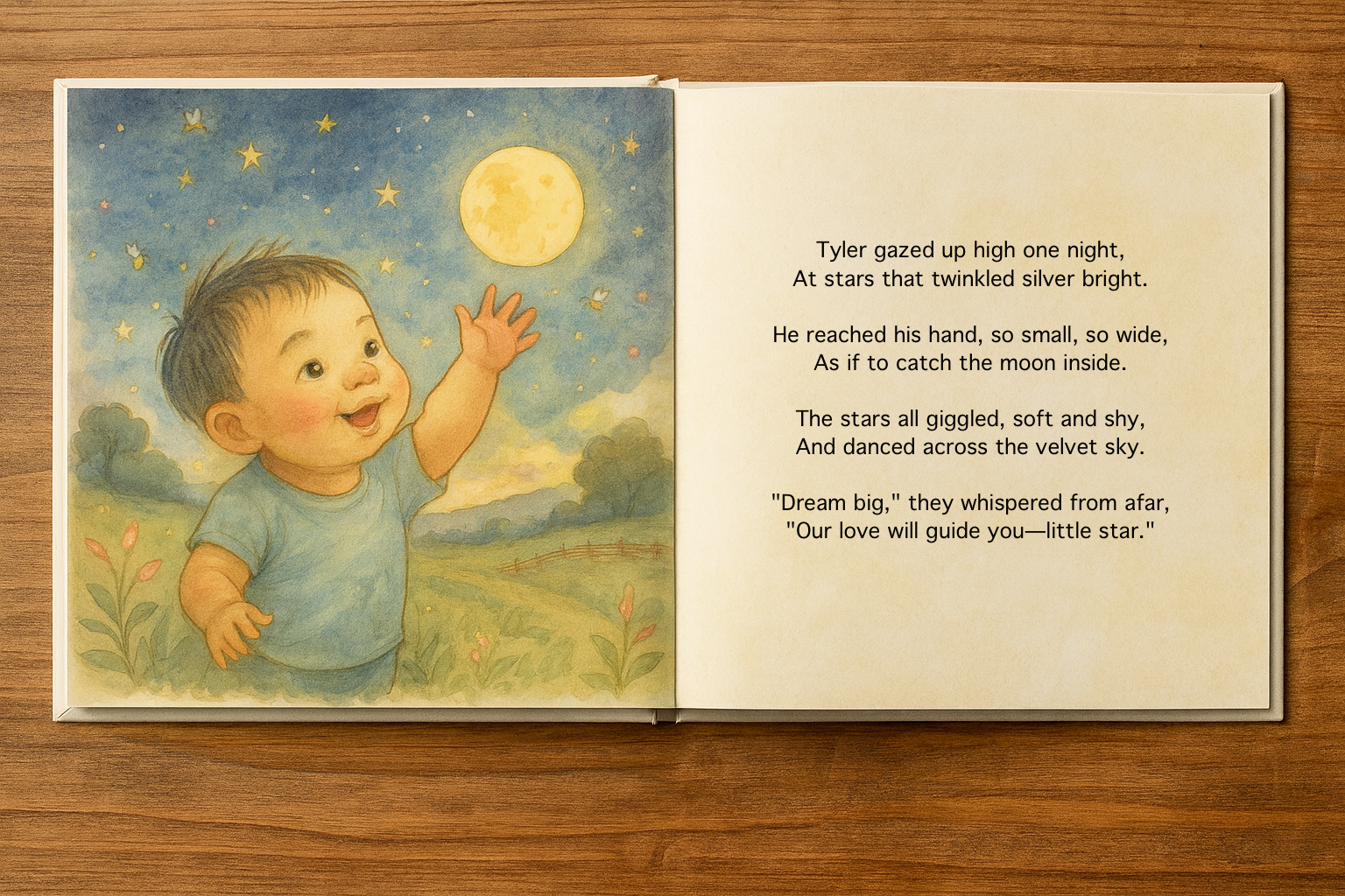 Personalized storybook example